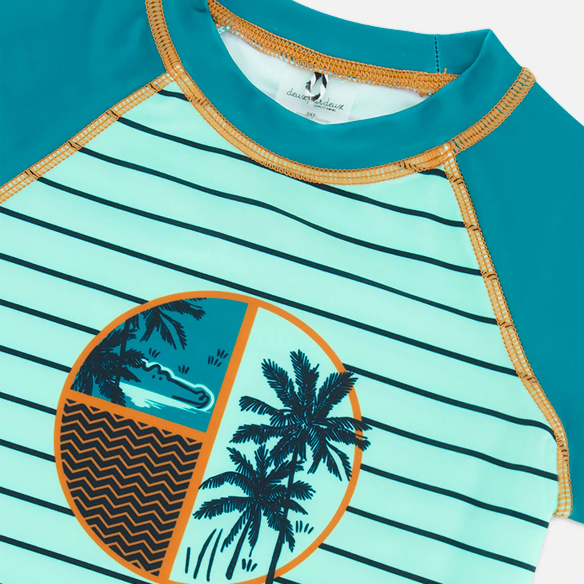 Deux par Deux T-Shirt Maillot Crocodile 2-6ans