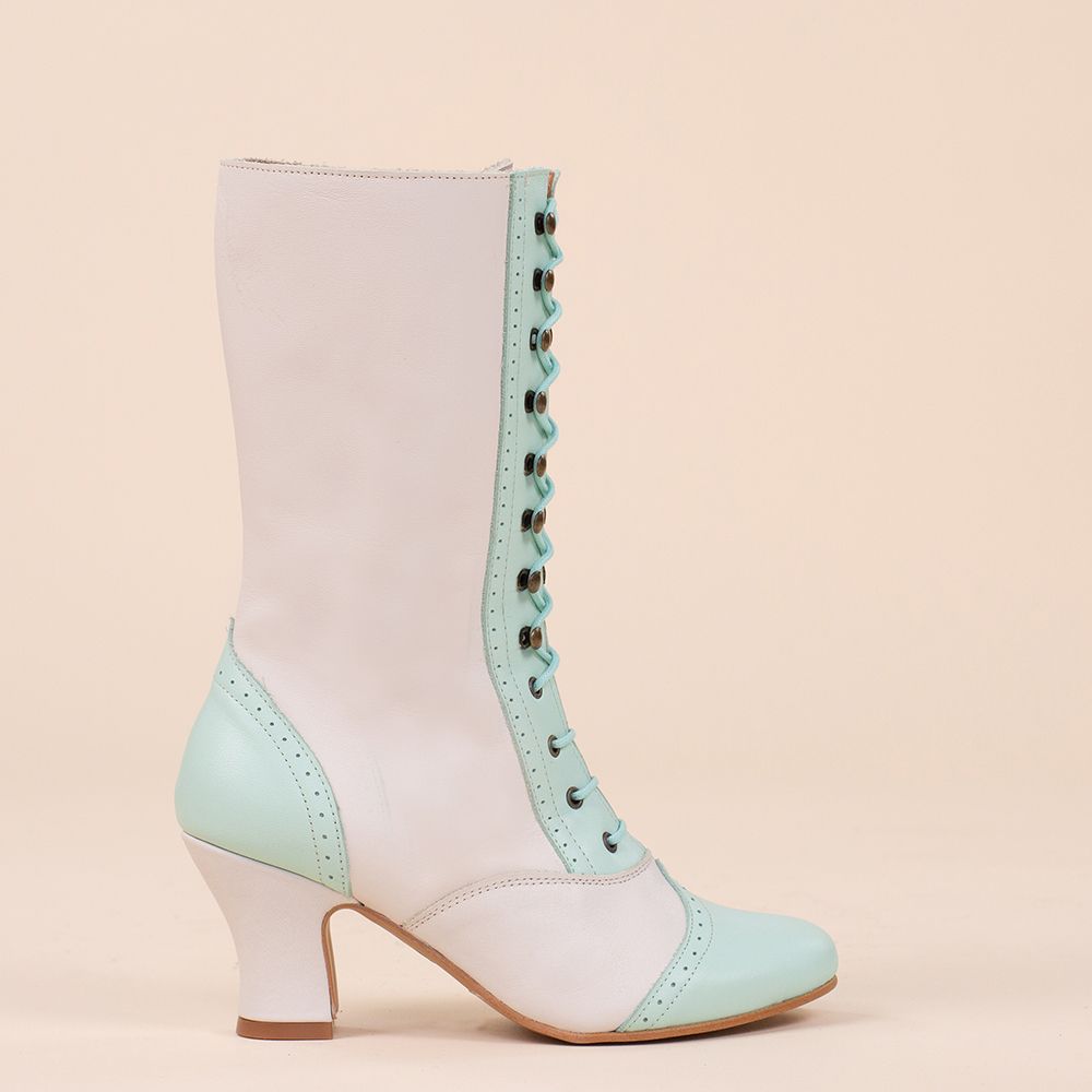 La Pintura Retro boots Xiomara mint