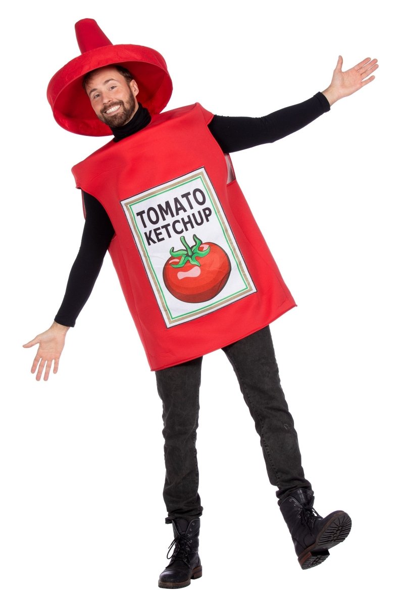 Ketchup Fles Kostuum Rood 2 delig