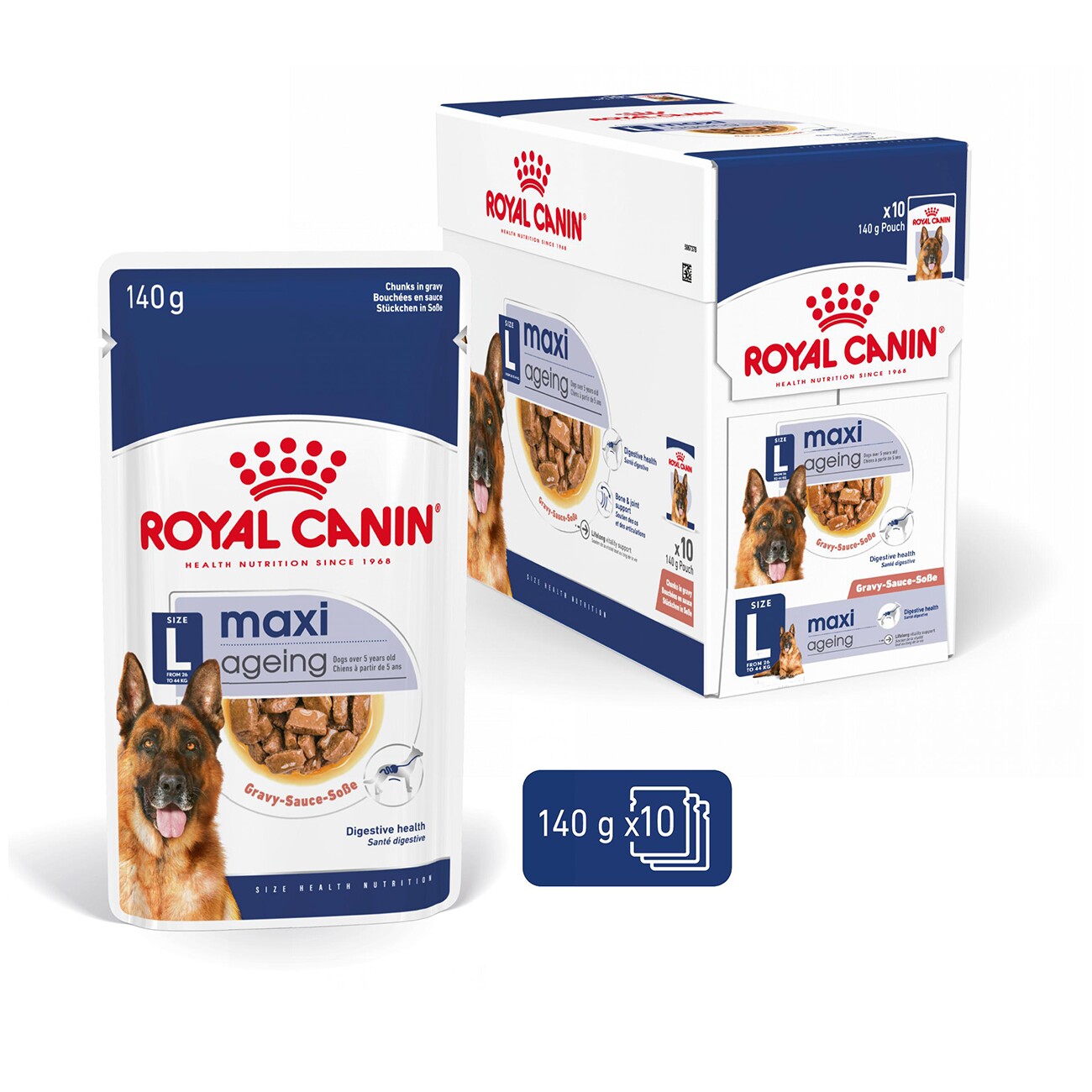 ROYAL CANIN Maxi Ageing 8+ in Soße 10x140g