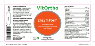 VitOrtho EnzymForm Vegicaps 60VCP
