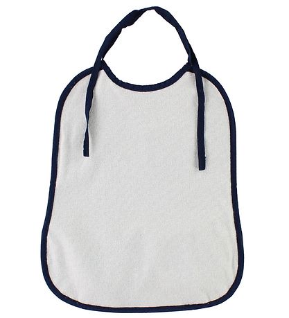 Smallstuff Lätzchen m. Tasche - Groß - Navy m. Elefanten
