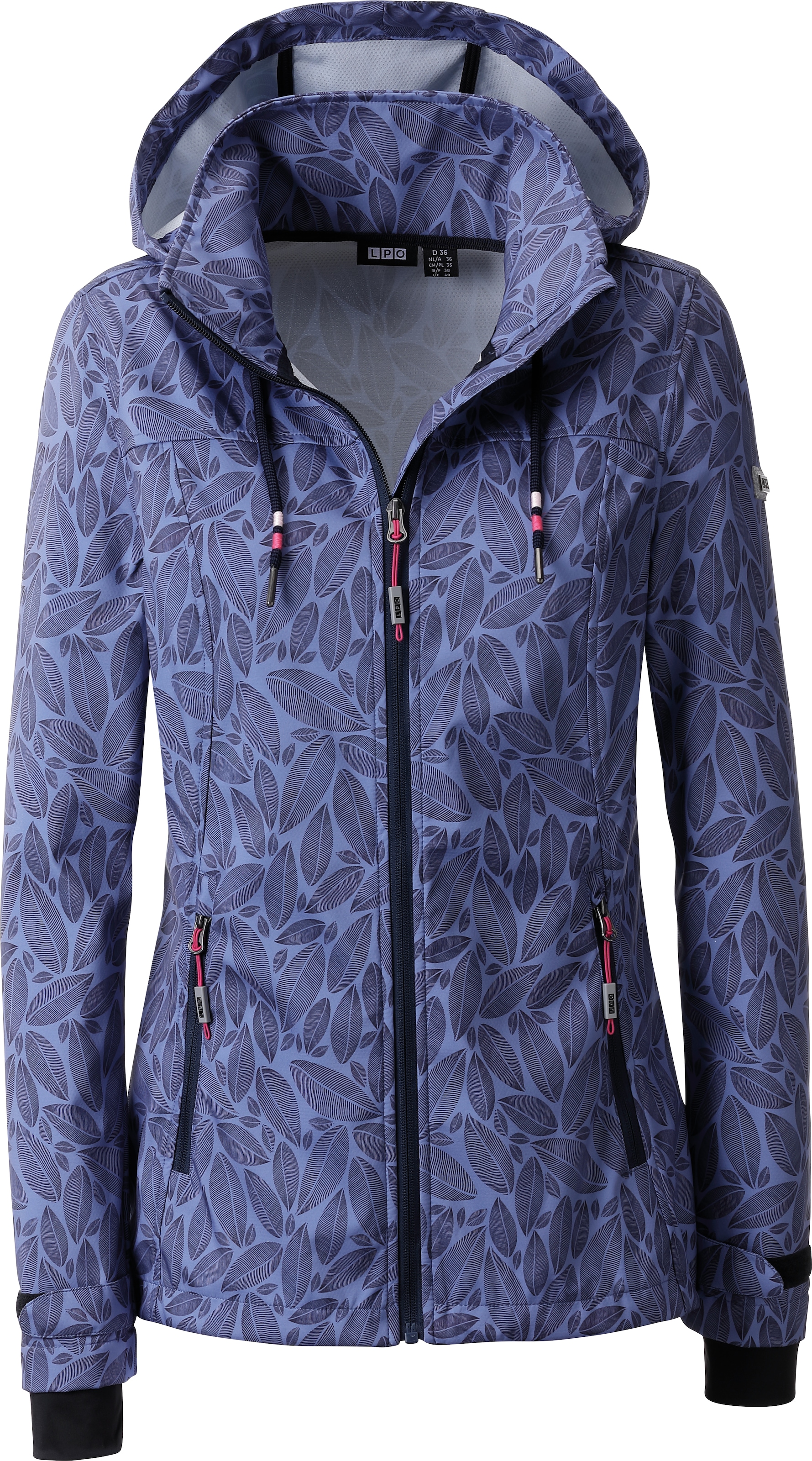 DEPROC Active Softshelljacke »SHELBY PEAK XV WOMEN« mit abnehmbarer Kapuze