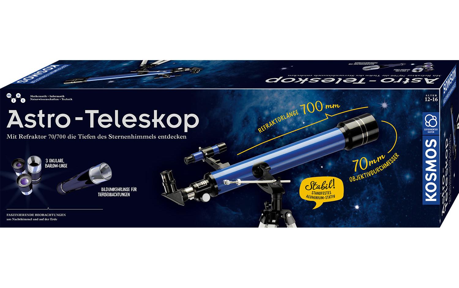 Astro-Teleskop<br>Refraktor-Teleskop für langfristige und intensive Beobachtungen von Natur und Sternenhimmel