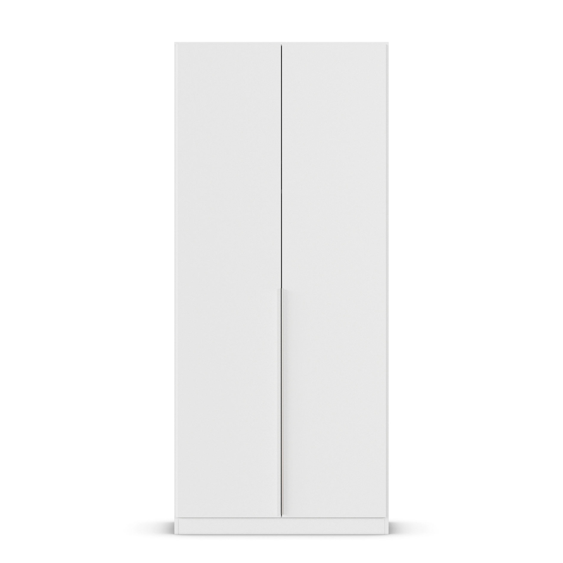 Drehtürenschrank - alpinweiß - 2-türig - 91x210 cm