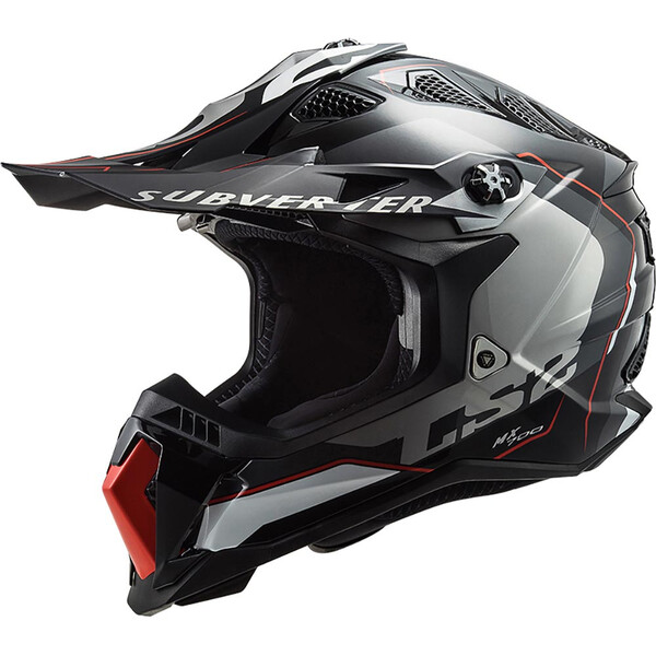 LS2 - Casque MX700 Subverter Evo II Arched Noir / Titanium / Brillant