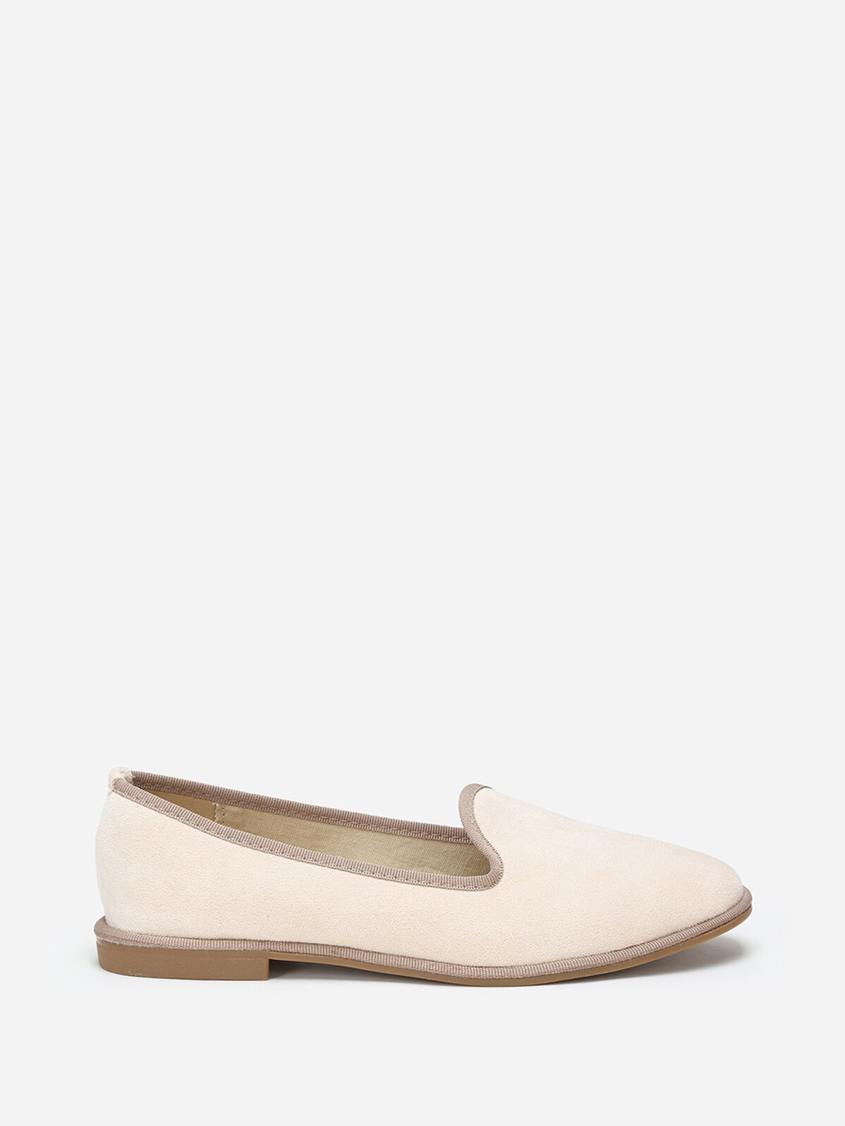 Slippers en suédine- Beige