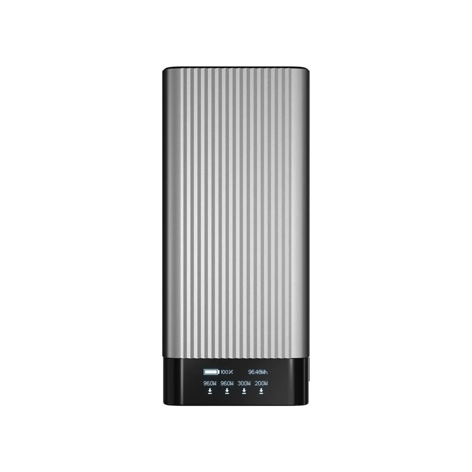 Hyper - HyperJuice - 245W USB-C 100Wh Power Bank Med OLED Display