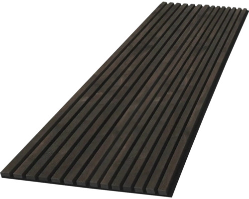 Akoestisch paneel, gerookte eikenhouten afwerking, 2600 x 560 x 18 mm