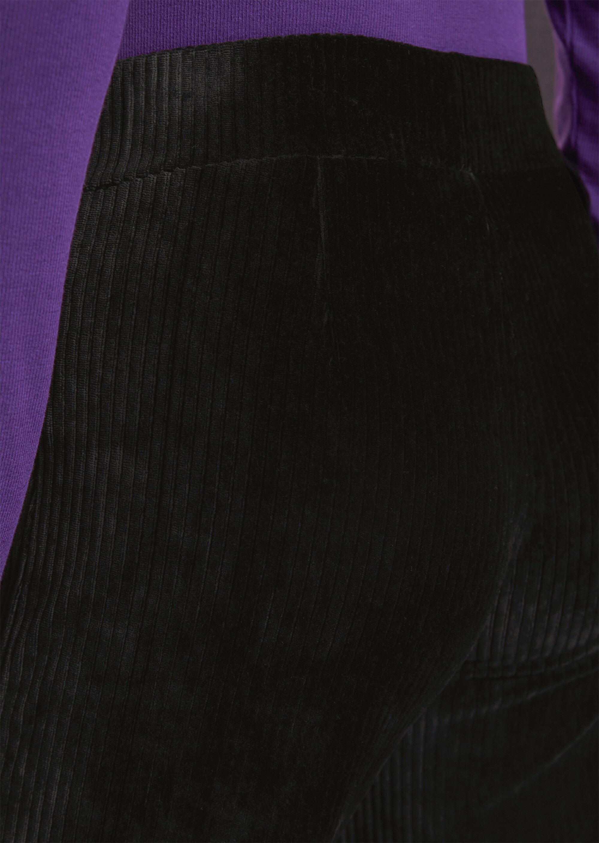 Jerseyhose straightin Cord-Qualität