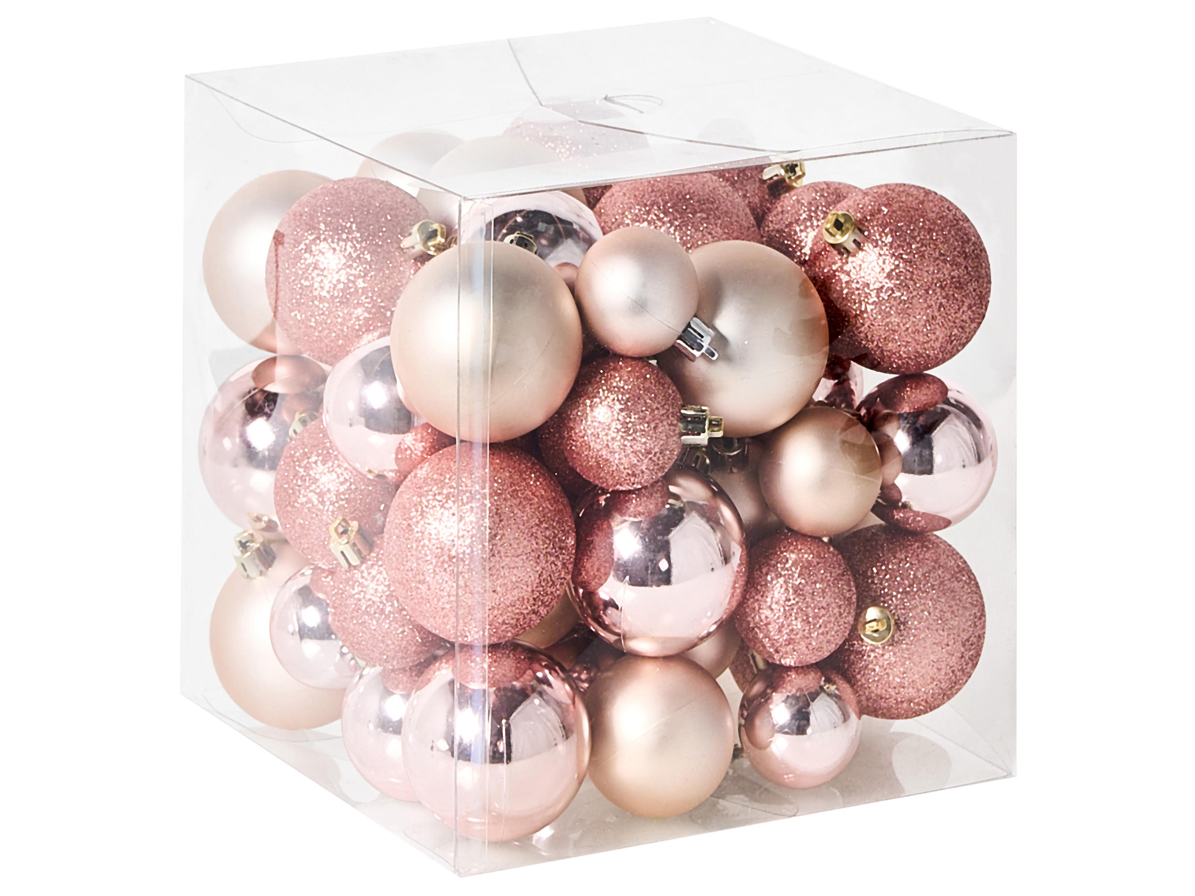 Set van 60 kerstballen TYIN Roze