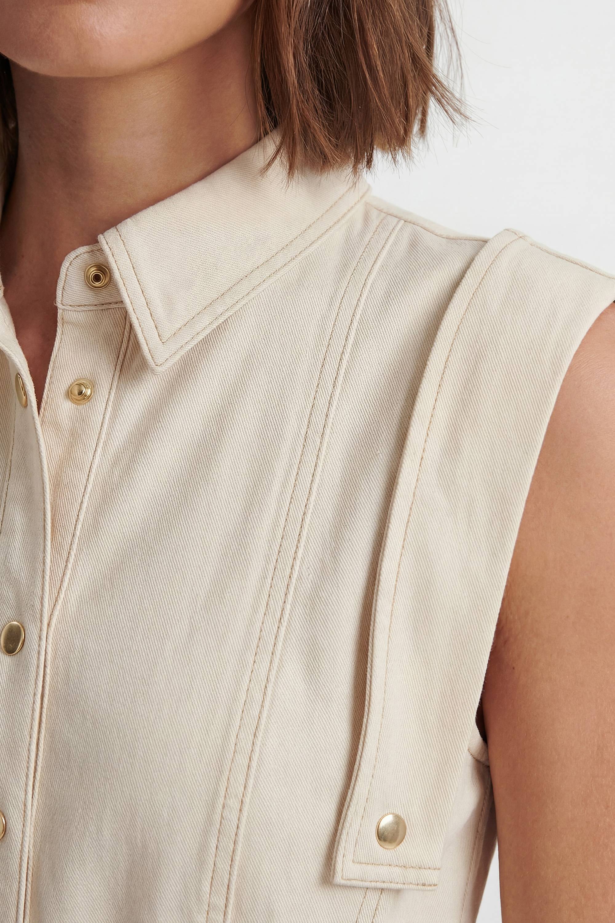 KarenMillen Robe Midi Ceinturée Ajustée Avec Détails De Surpiqûres