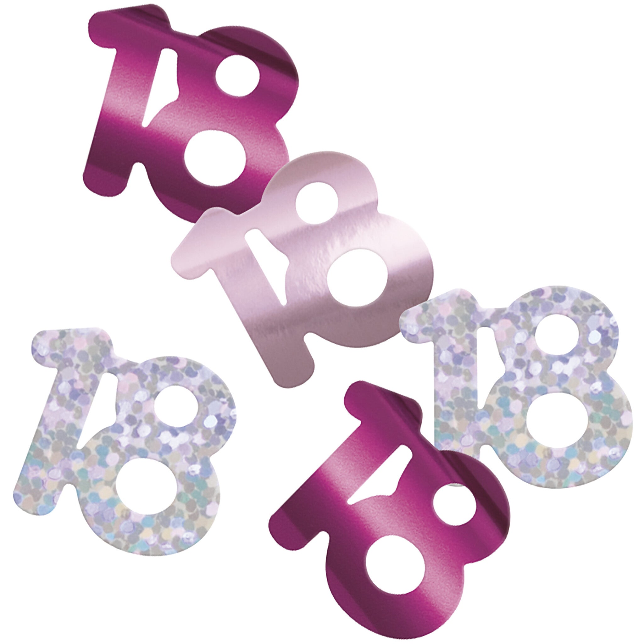 18 Jaar Confetti Zak Roze 14gr