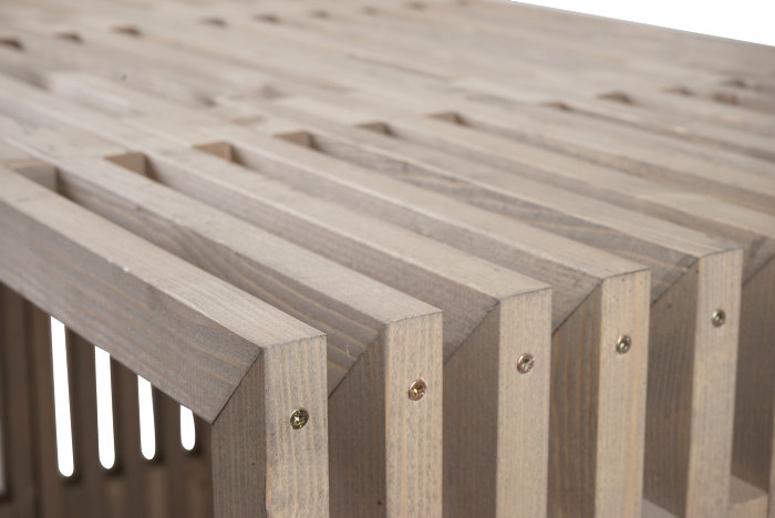 Tralle plantebord rustik 115 x 32 x 80 cm