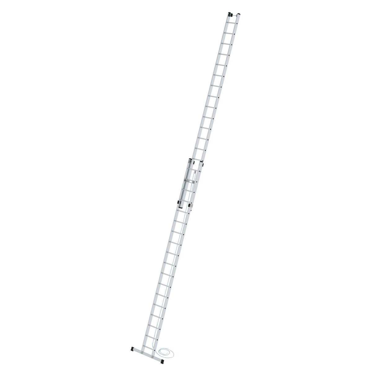 PROREGAL 2-delige sporttouwladder met standaard dwarsbalk, 2 x 18 sporten