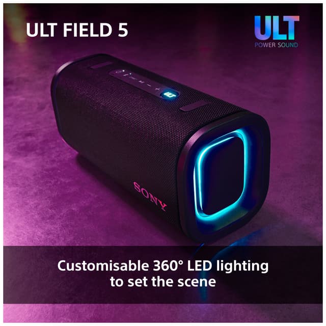 Sony ULT Field 5 bærbar højtaler (hvid)