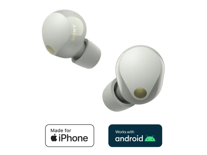 [OUTLET] - Sony WF-1000XM5 - Ægte trådløse øretelefoner med mik. - i øret - Bluetooth - aktiv støjfjerning - sølv