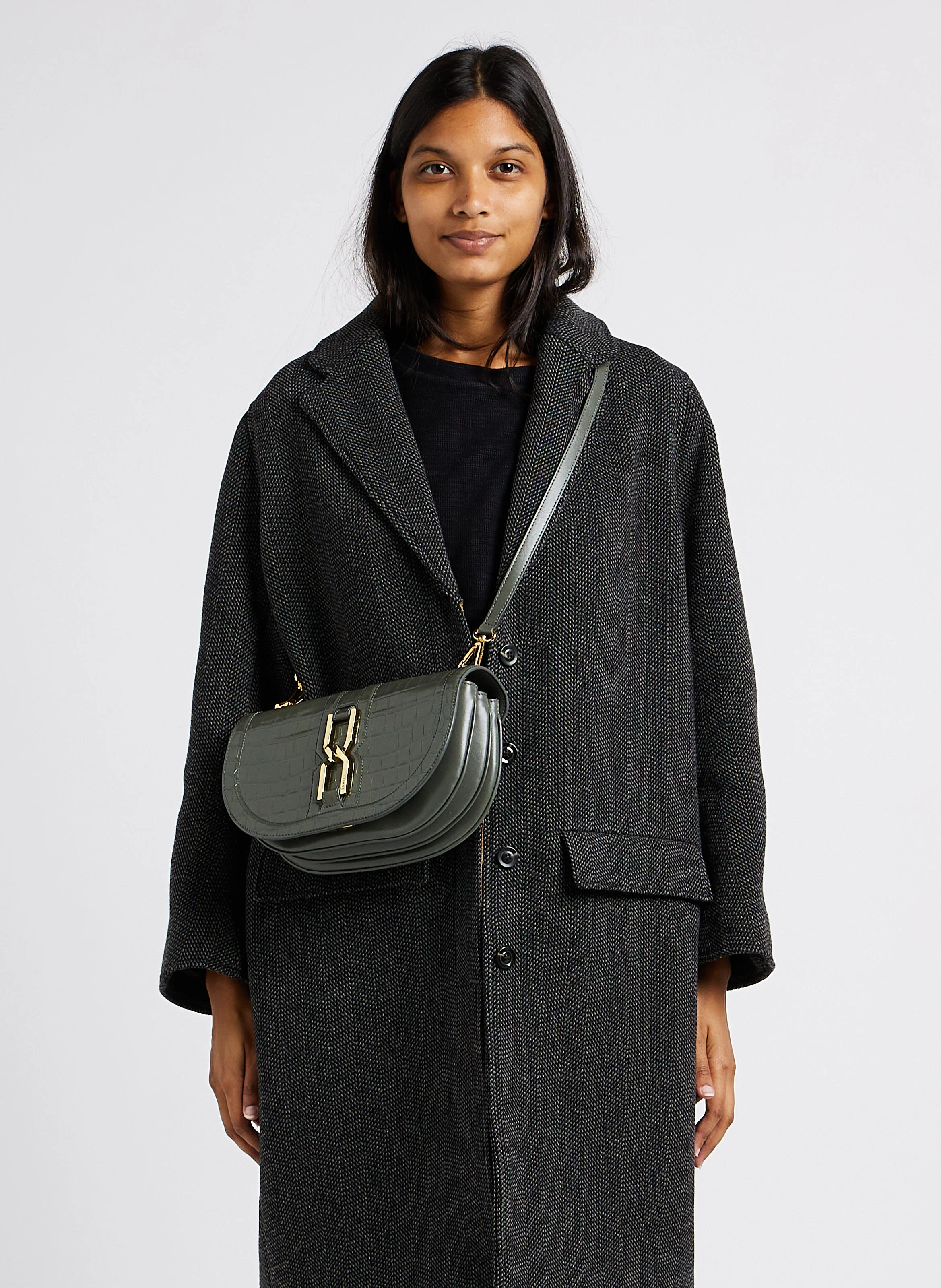 CLEPSYDRE - Sac bandoulière en cuir effetcroco | Multicolore