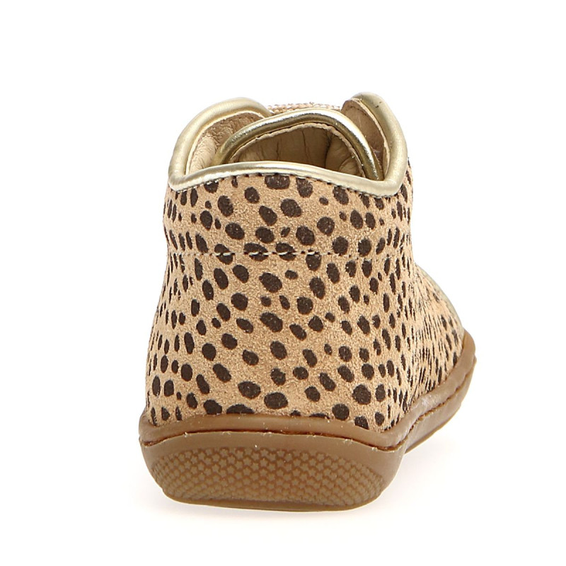 Naturino Naturino Cocoon Supersouple Sossi Lacets Leopard Or