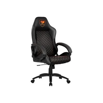 Fauteuil gamer FUSION - accoudoirs fixes - appui-tête intégré - noir