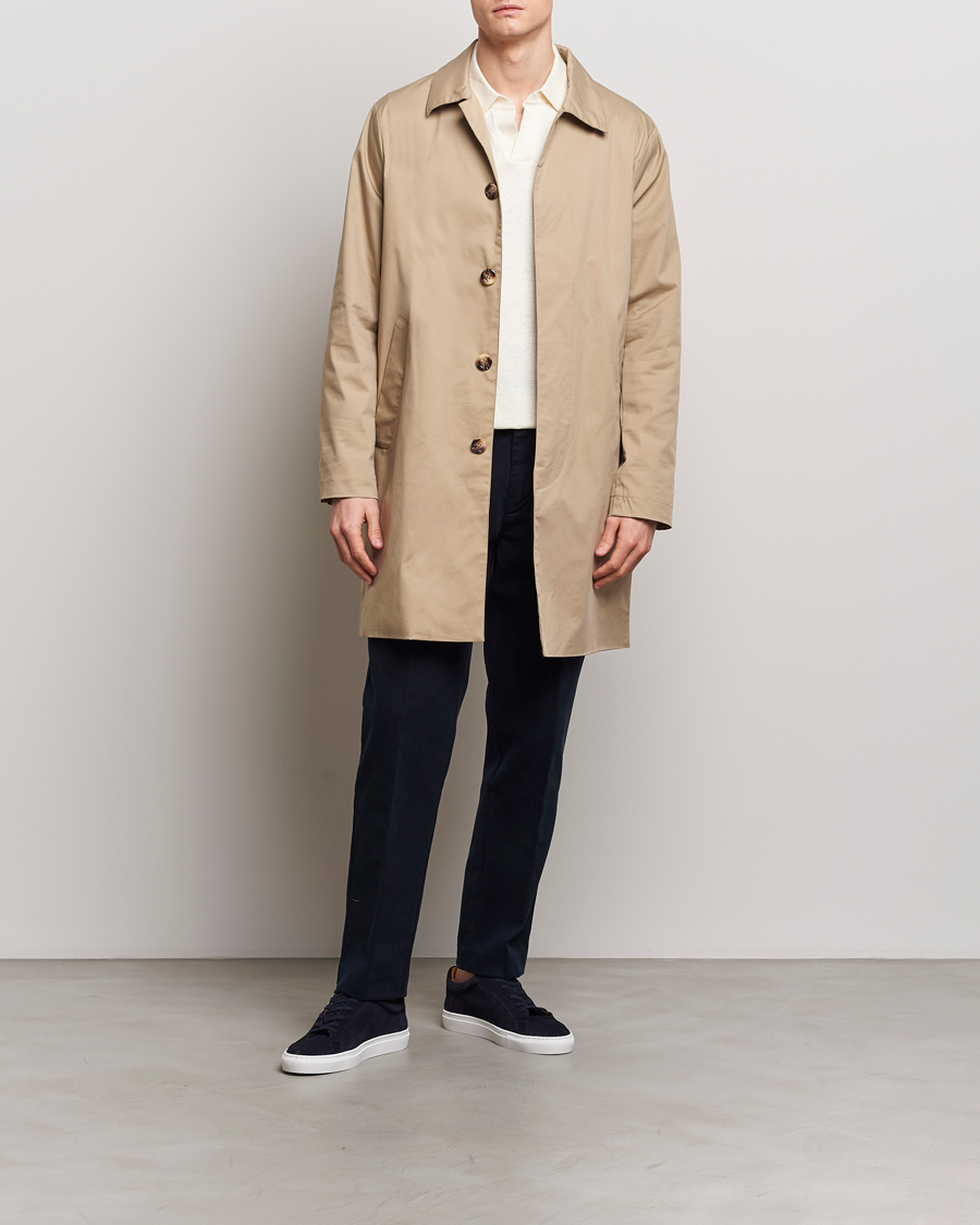 A Day's March Miller Cotton Lyocell Trousers Navy