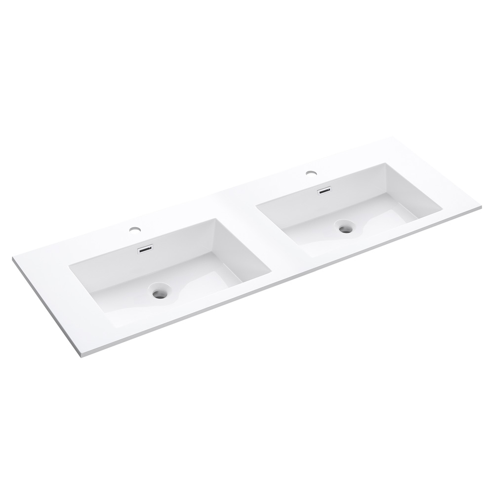 Differnz Industrial wastafel 140cm kunstmarmer
