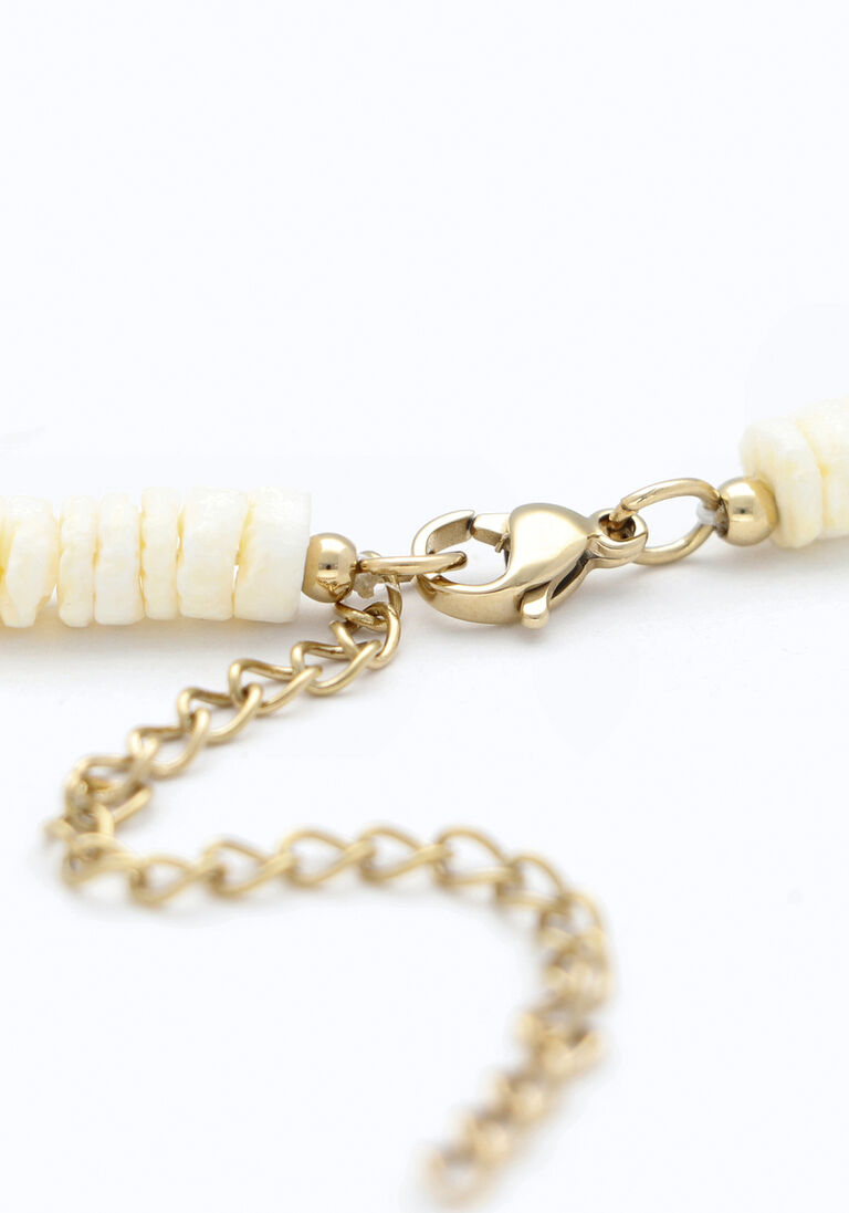 NOTRE-V beige notre-v ketting omss23-024