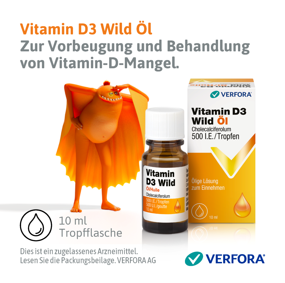 VITAMINE D3 WILD Wild Öl Öl 500 IE/Tropfen Fl 10 ml