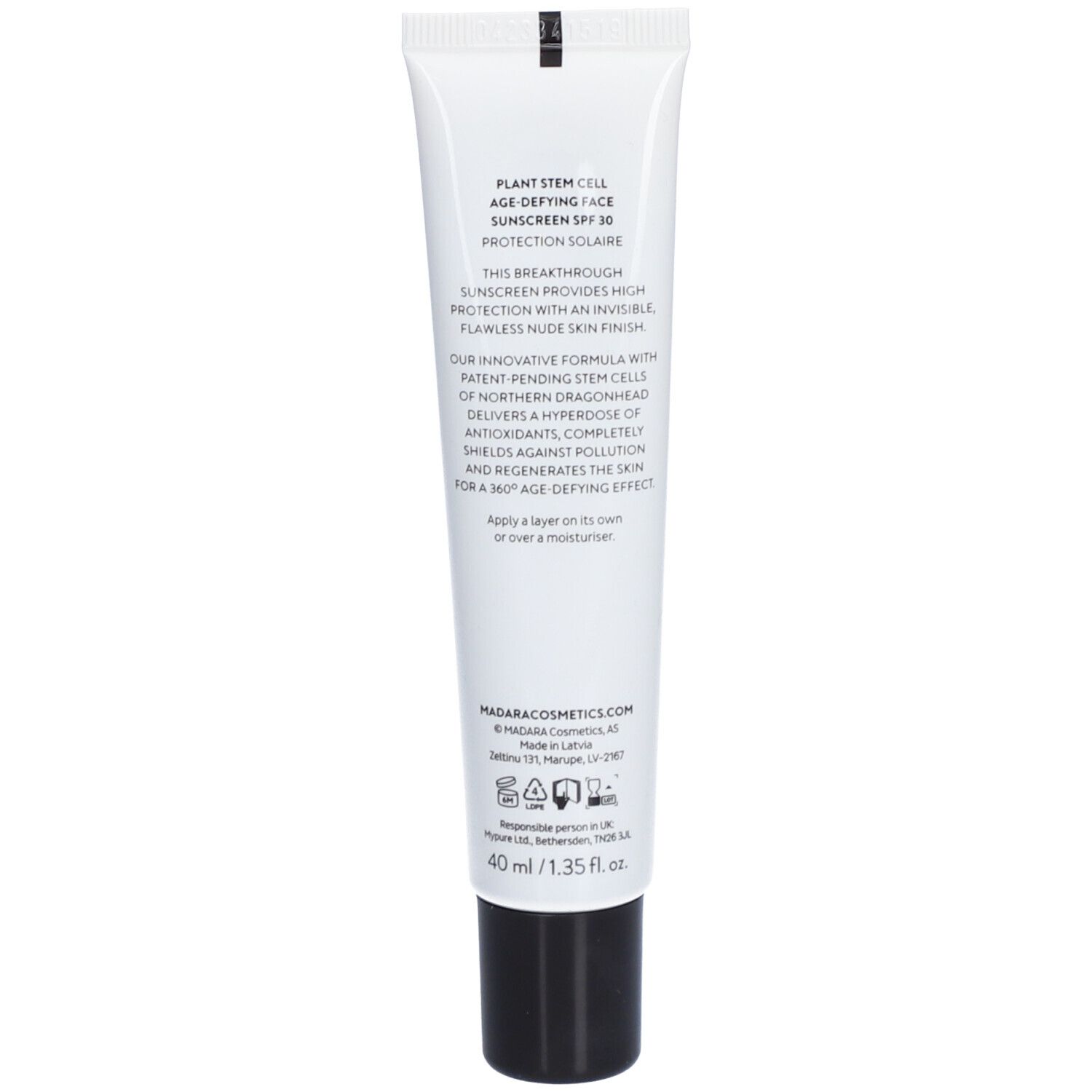 Madara Age-defying Face Sunscreen LSF 30 40ml