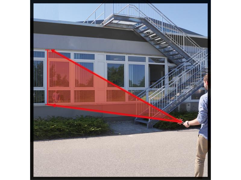 Einhell Laser-Distanzmesser TC-LD 50 50 m Zur Messung sowie Additon/Subtraktion von Strecken, Flächen und Volumen