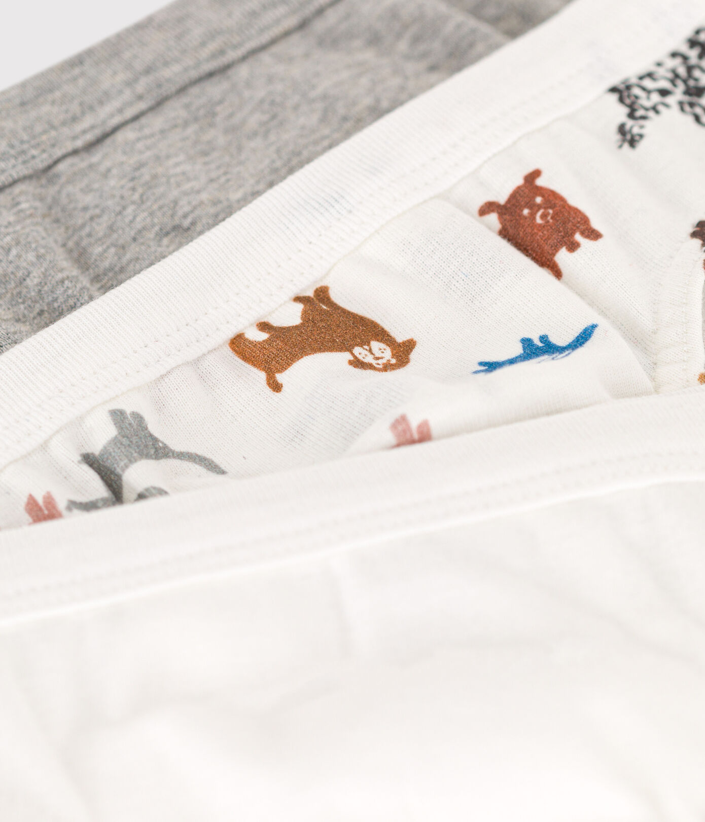 Lot de 3 slips chien en coton petit garçon