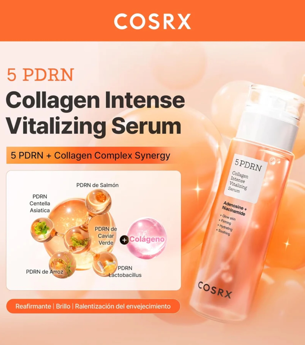 COSRX - *5 PDRN* - Sérum facial revitalizante Collagen Intense Vitalizing