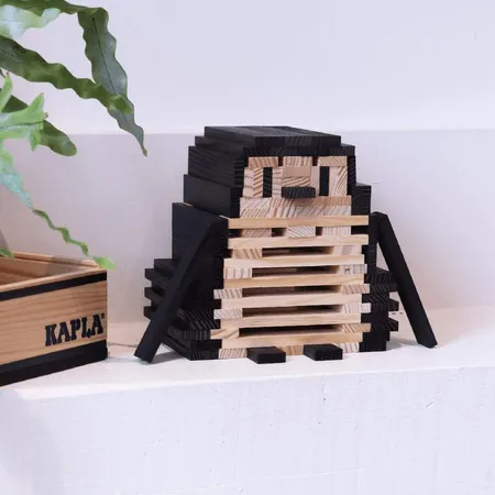 KAPLA® Holzplättchen 40-teilig in Box schwarz