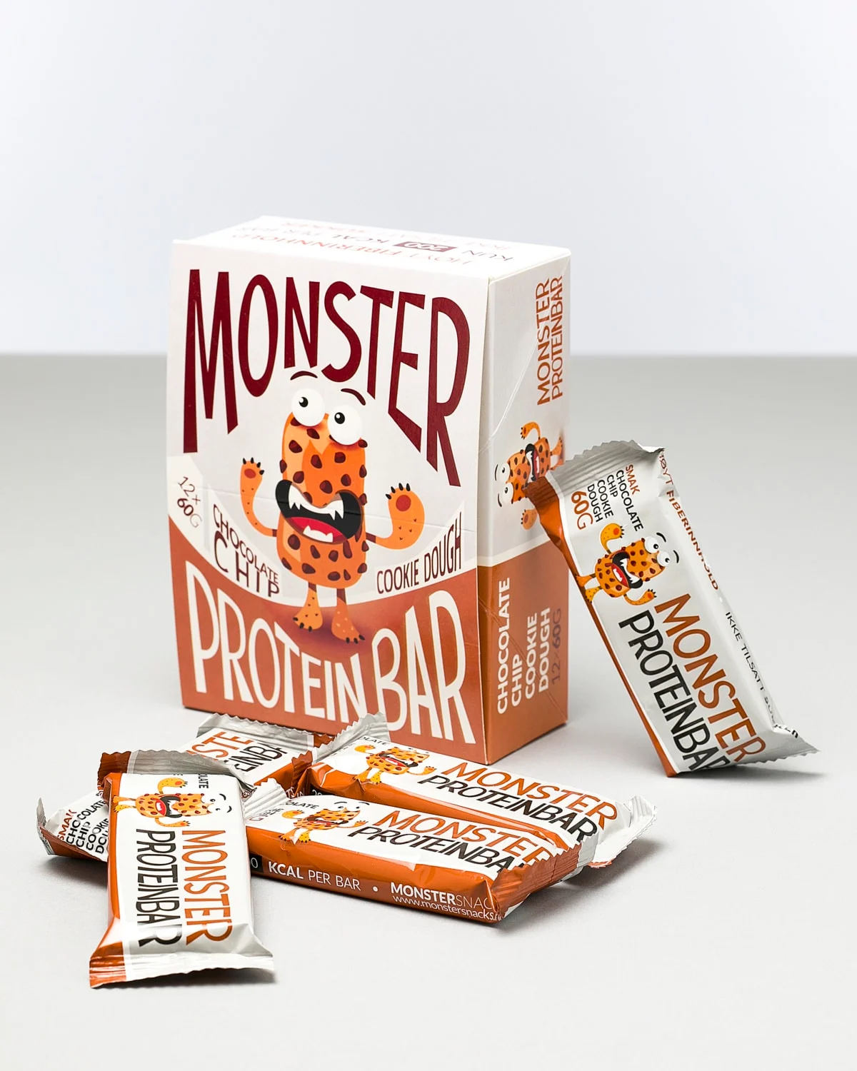Monster Fiber Proteinbar Cookie Dough 12x60g