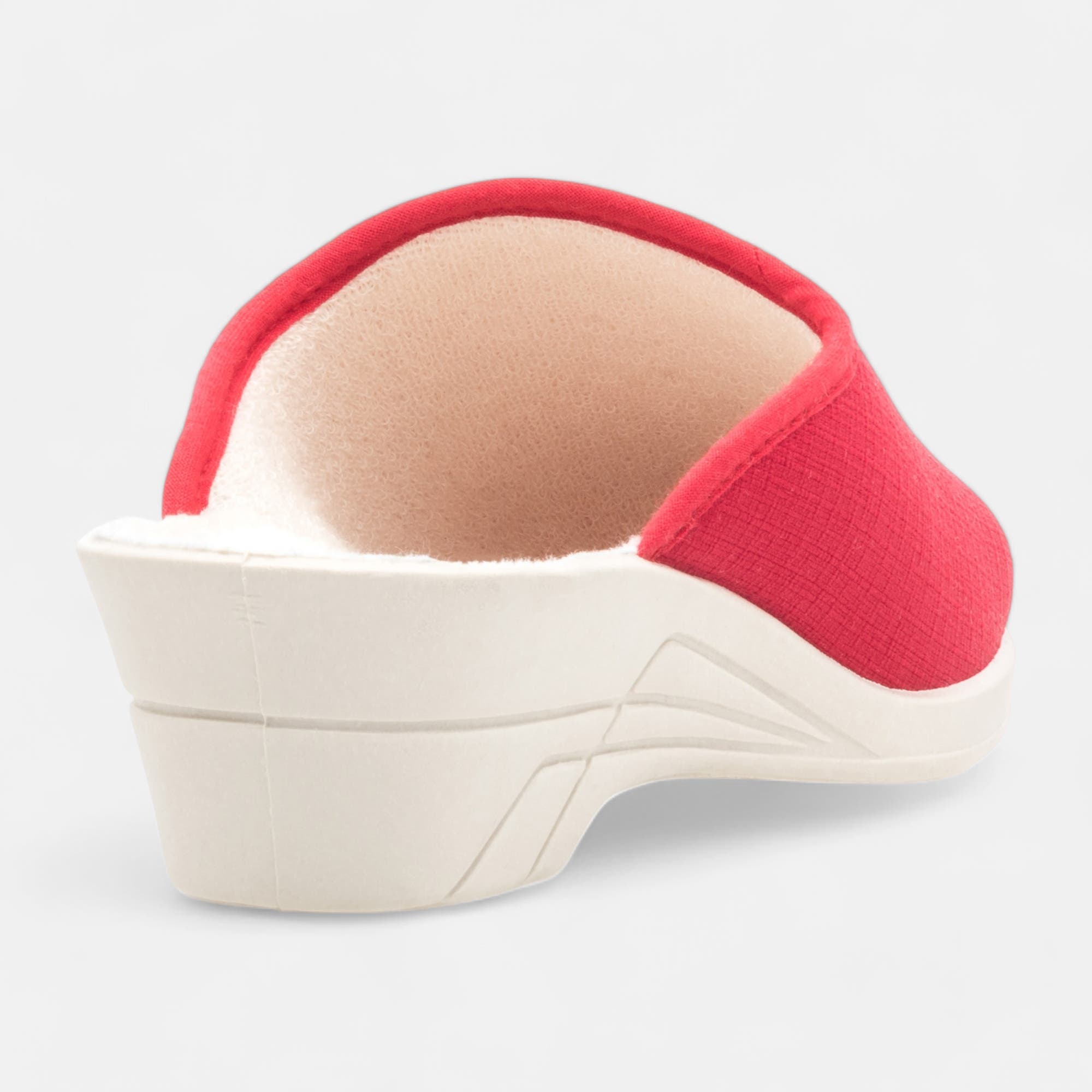 Pantoufles sabots Femme rouge