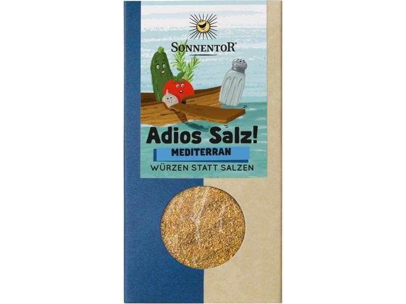 Sonnentor Gewürz Adios Salz! BIo Gemüsemischung mediterran Gewürzmix mit Gemüse- und Kräutern in Bio-Qualität