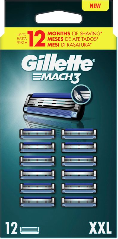 Gillette - Mach3 - Scheermesjes Navullingen - 12 Stuks