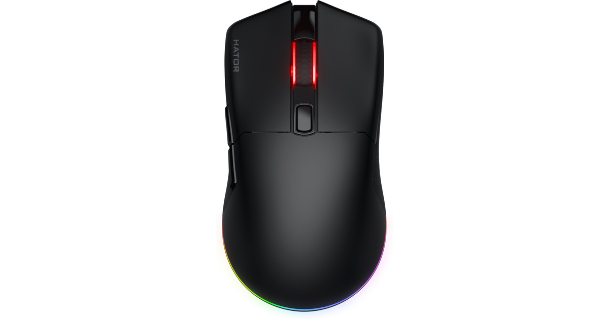 HatorPulsar 3 Wireless gaming muis  (Zwart, 400 - 11.000 DPI, RGB, 2.4GHz / Bluetooth 5.1 / USB)