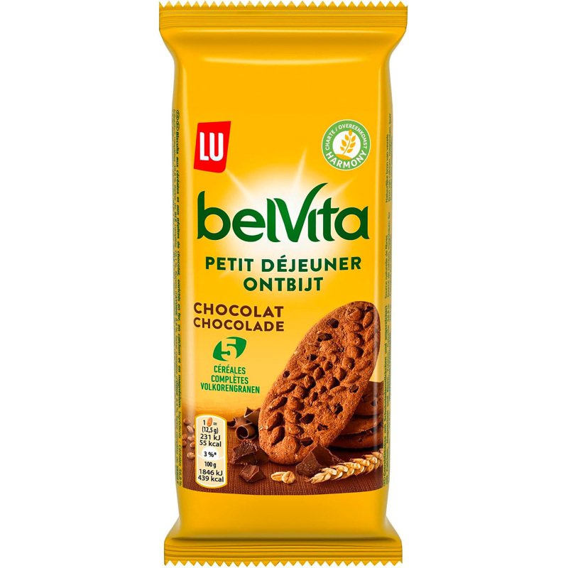 Belvita Petit Déjeuner chocolat Lu x 4 - Étui de 50 g