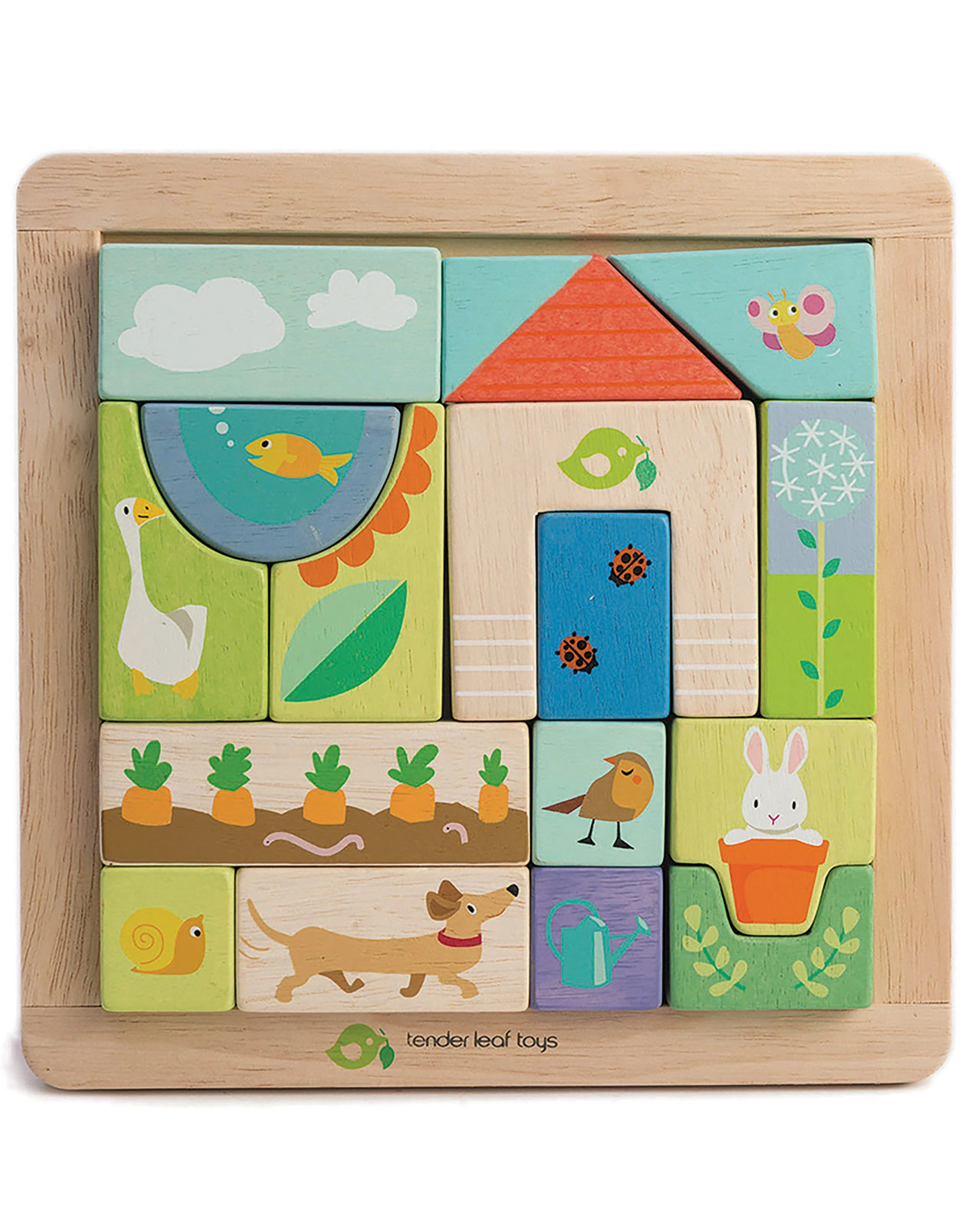Holzpuzzle GARDEN PATCH 17 Teile