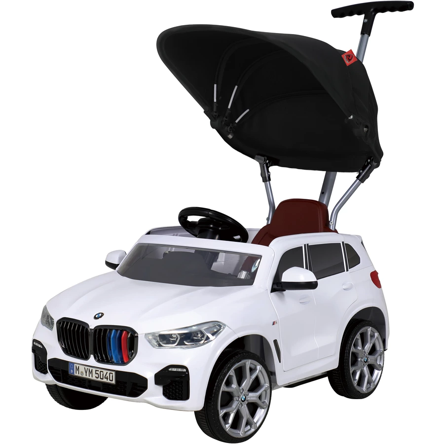 ROLLPLAY Push Car mit ausziehbarer Fußstütze, BMW X5M Weiß Weiß