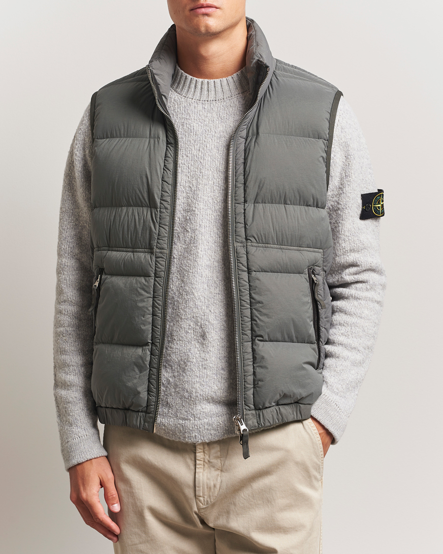 Stone Island Seamless Tunnel Nylon Down Vest Cement