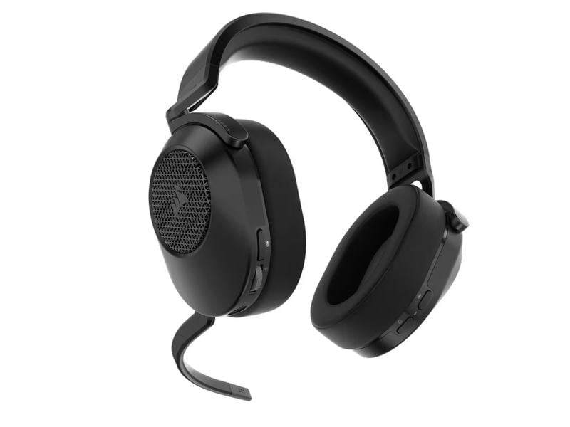 Corsair Headset HS65 Wireless Schwarz Kabellosses Gaming Headset mit Surround Sound