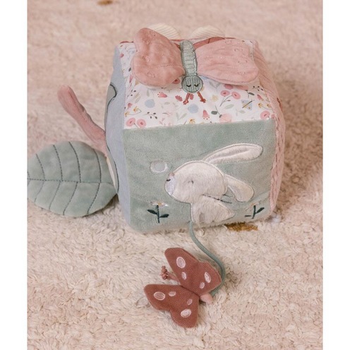 Cube d'activités doux Flowers & Butterflies - LITTLE DUTCH