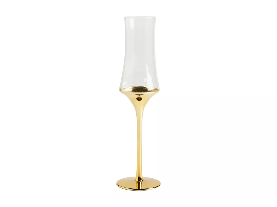 Verre À Champagne Helena Or Moyen 26.5 x 6.5