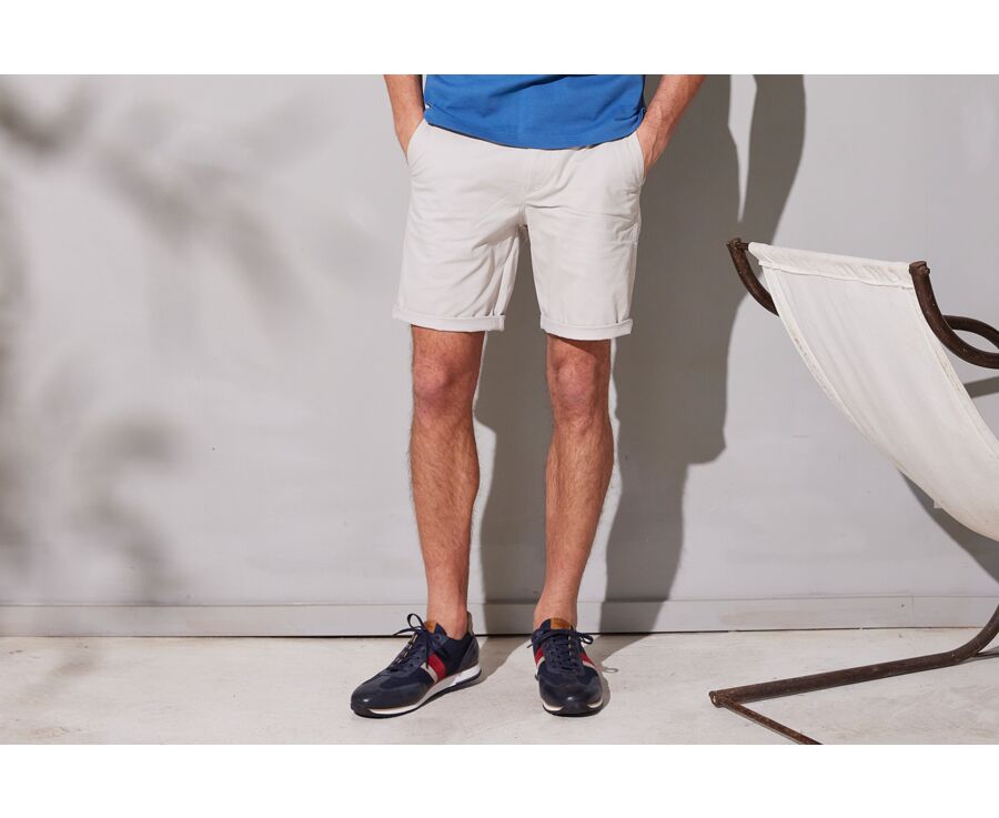 Bermuda chino homme Greige - BARRY