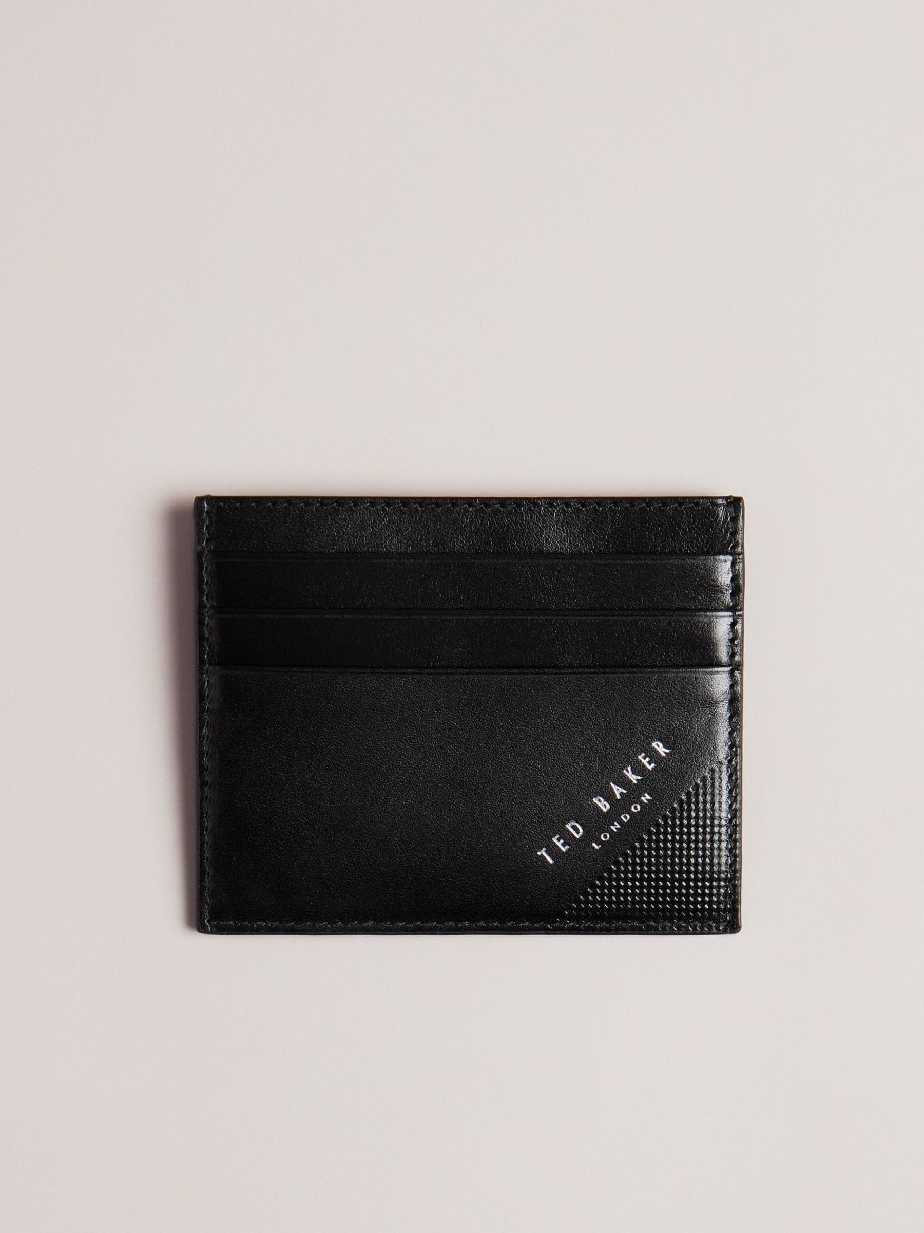 Ted Baker Raffle Embossed Corner Leather Card Holder