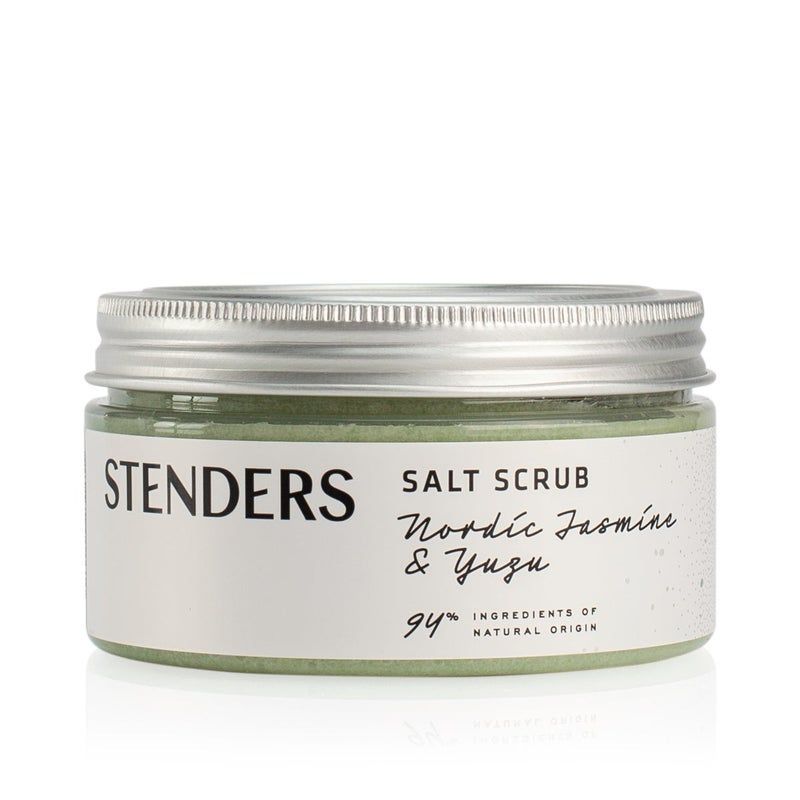 Stenders Salz Körperpeeling mit AHA Nordischer Jasmin & Eisenkraut