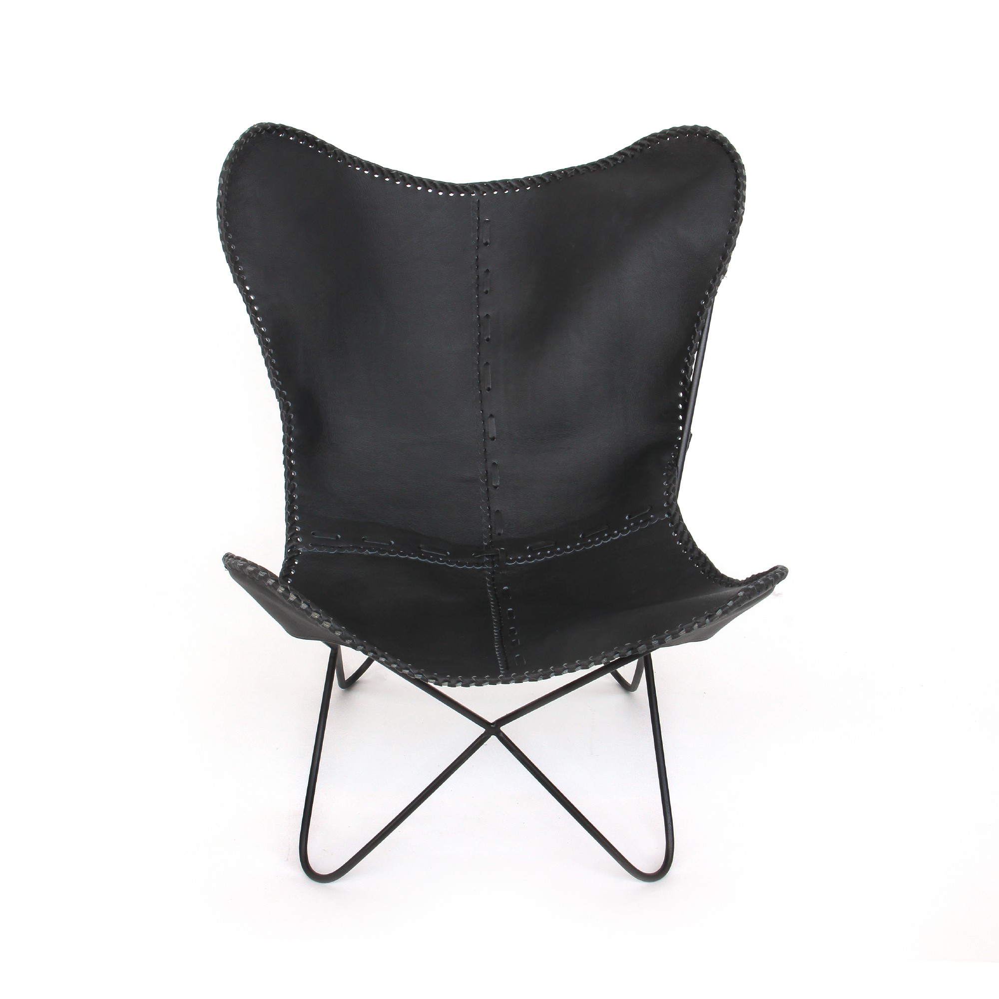 Lounger 'John', schwarz, T 72 cm, B 74 cm, H 94 cm von fischer's lagerhaus