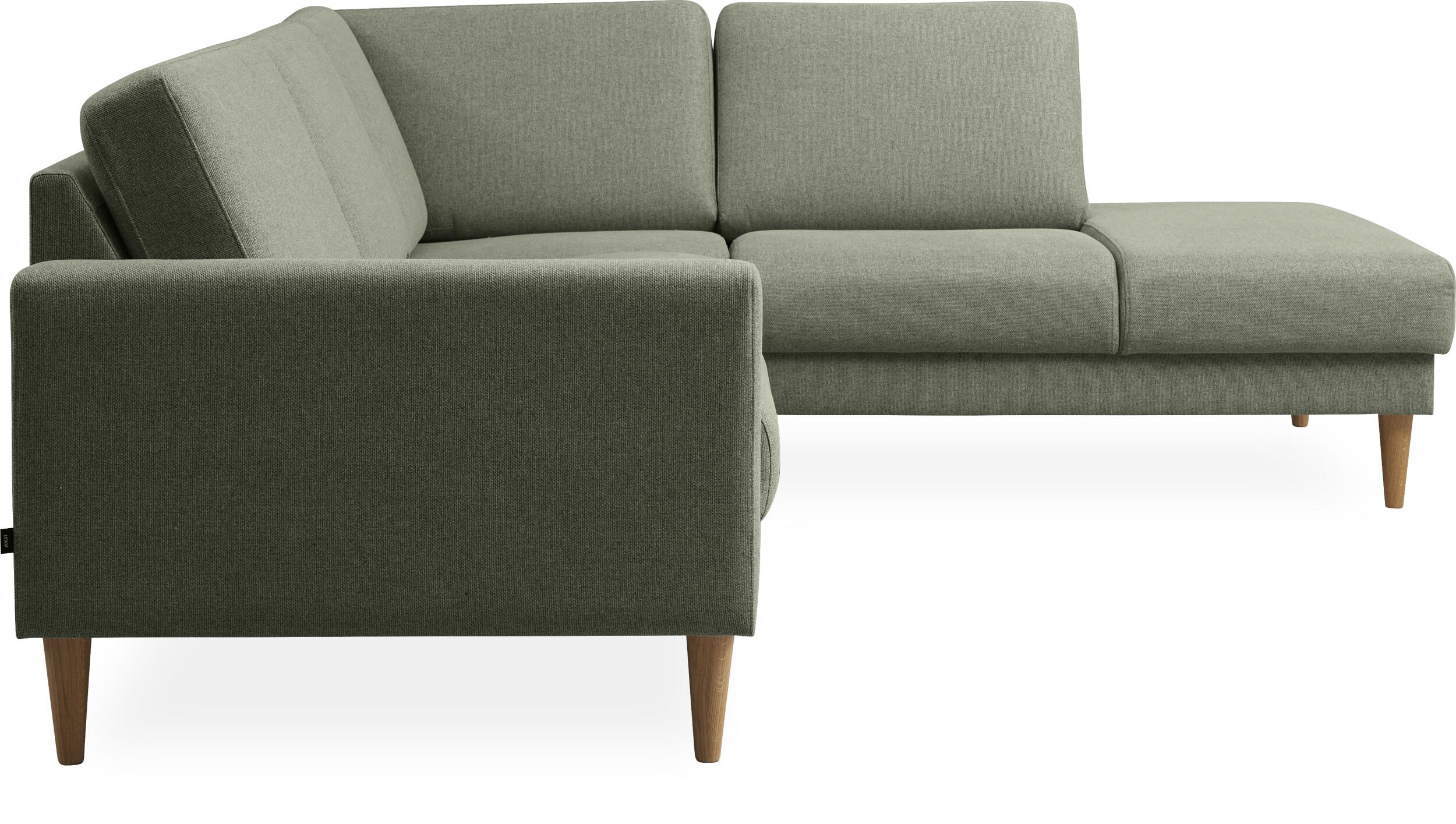 Linea højrevendt hjørnesofa med pufafslutning
